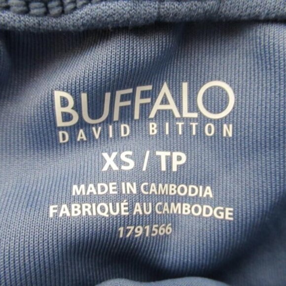 Buffalo High Rise Blue Cargo Women's Linen Shorts Extra Small . Soft NEW - Picture 2 of 2